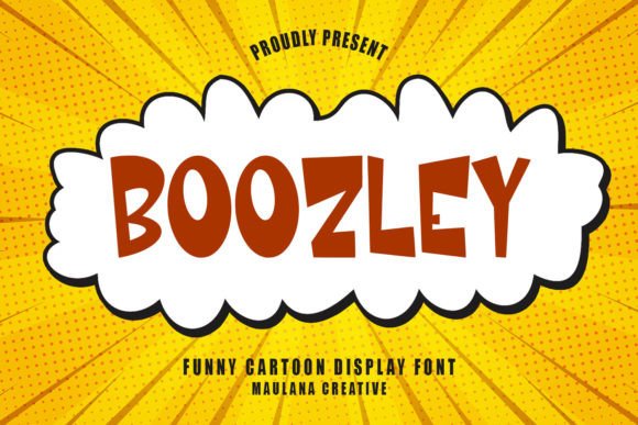 Boozley: The Cartoon Font That Brings Playful Energy to Your Work