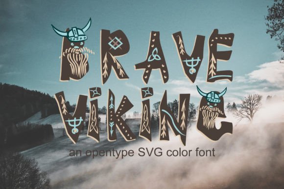 Brave Viking Font: A Modern Display Typeface for Bold Designs