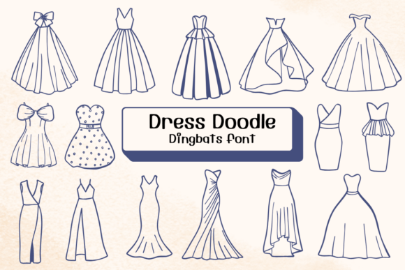 Dress Doodle: A Fashionable Dingbat Font for Creative Projects