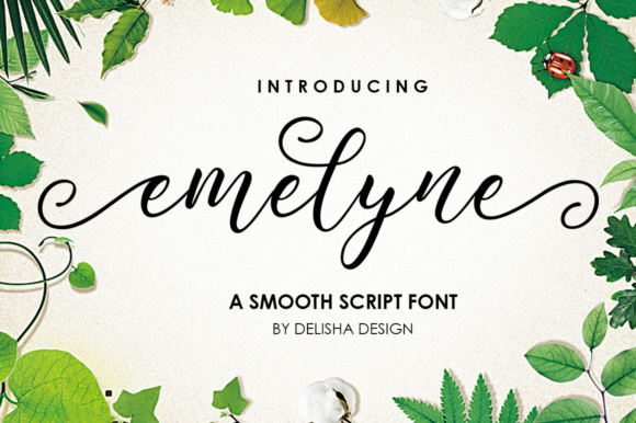 Emelyne Script Font: A Modern Calligraphy Typeface for Creative Projects