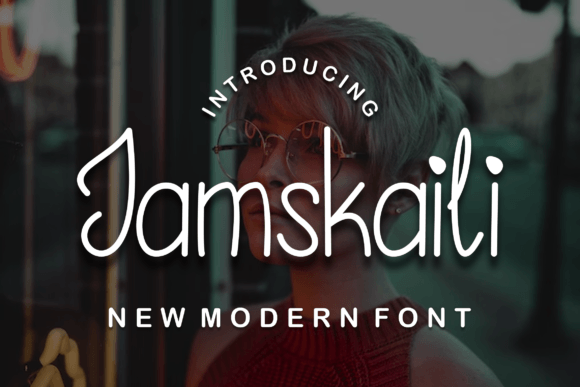 Jamskaili Font: A Handwritten Typeface for Elegant Branding