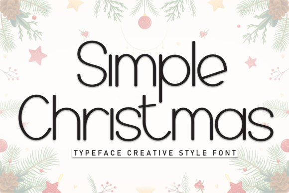 Simple Christmas Font: A Handwritten Typeface for Festive Cheer