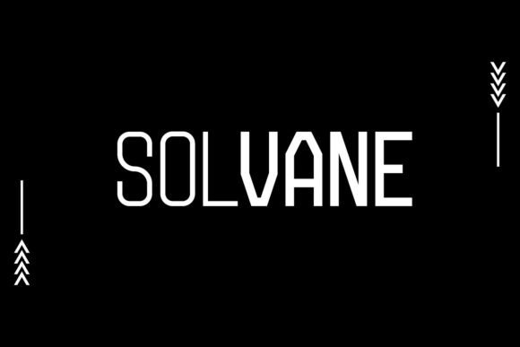 Solvane Font: A Modern Geometric Typeface for Futuristic Designs