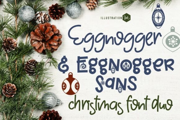 Warm Up Your Winter Designs with the Eggnogger Christmas Font Duo