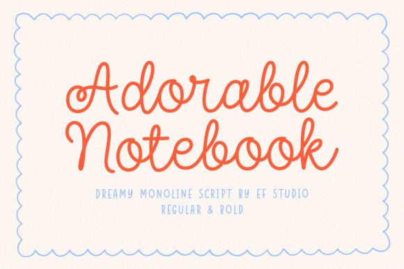 Why Adorable Notebook Font Feels Like a Warm Hug for Your Designs
